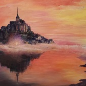 Merana Cadorette - “Sunset on Mont St. Michel” – http://www.merana.com/