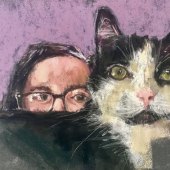 Jeri Greenberg - “Self Portrait hiding from the World” – http://www.jerigreenbergart.com/