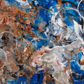 Bobbie O'Toole - “Lefthand Abstracts Series - #4 - Rising to the Surface” - Barbara-OToole@pixels.com