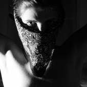 7th Place – Ariadne Blayde - “Quarantine Self Portrait #2: "How Do You Breathe through a Panic Attack When Your Mouth is Covered” – ablayde@gmail.com