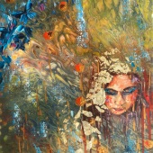 Diana Malivani – “Dying in the Rain” - www.gwr-artgallery.com/blue-butterfly