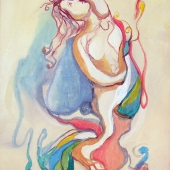 The Figure, acryl on canvas, 40x30 cm