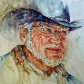 5th Place - Painting - Smith-L (1) Img #1  Good Guy - Black Hat