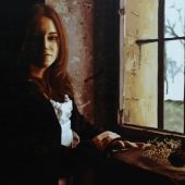 HM - Painting - Gilmour-M (1) Img #1  Woman with Dry Flowers