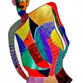 Marcia Berg Haskell – “Abstract Man” – http://www.marciascreativeworld.com/