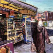 Hsiang-ling Yao – “Corner Store in Ain Sebaa” – http://hsiangart.com/