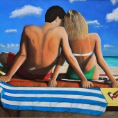 Donald W White – “Together at the Beach” – http://fineartdonwhite.com/