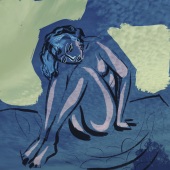 Susan R Kirshenbaum – “Cloud Series: Dark Blue Sky” – http://www.cherrypits.net/