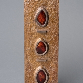 Jim Harman – “Three Stone Carnelian Vase” - www.jimharmanbronzesculpture.com