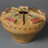 Jim Harman – “Red Plume Agate Bowl” - www.jimharmanbronzesculpture.com