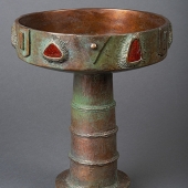 Jim Harman – “Red Plume Agate Chalice” - www.jimharmanbronzesculpture.com