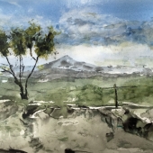 Hon. Mention - Paint - Delahaye (1) Img #2 Roadside Bank 2