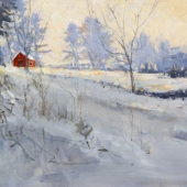 Hon. Mention - Paint - Tomaselli (1) Img #1 Silver Snow Series; Distant Red