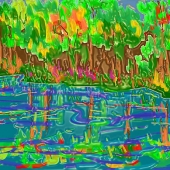 AHMED (1) Img #1  AUTUMN DANCING IN WATER IN NYC