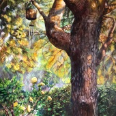 Linda Garcia-Dahle - “Wind Chime/Glowing Tree” - www.lindagarciadahle.com