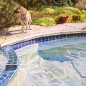 Linda Garcia-Dahle - “Yellow Dog Blue Pool” - www.lindagarciadahle.com