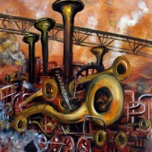 Ling Feng – “The Clarion Train” - www.lingfengart.com
