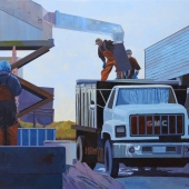 Mike Maron – “Loading Bait on Customs House Wharf” - www.mikemaron.artspan.com
