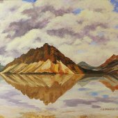 Carol Schmauder - “Crowfoot Mountain at Bow Lake” – www.carolschmauder.com