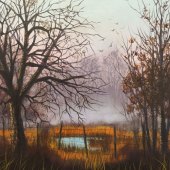 Hon. Mention - Kim Stangle Huerta - “Misty Pond” – www.facebook.com/KimStangleHuertaFineArt