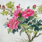 722 Peony &  Birds