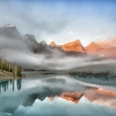 1st Place - Photo - Santini (1) Img #2  Early Morning Fog Over Lake Moraine