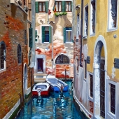 2017 1892 Parked up Venice v large 16x16ins tiff