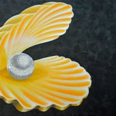 Lazovski (1) Img #2 A Shell with Swarovski Sparkeling Pearl