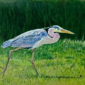 Karen Kaffenberger - "Sunlit Blues” –  www.threetrailsartstudio.com