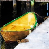 Linda H.Y. Hegland – “Rowboat at Dock” –  www.seekingsoulsphotography.com