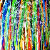 Karma Castilho – “Colorful Bamboo in Agora” –  www.gallerykarma.com