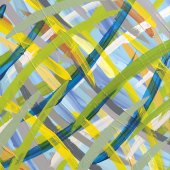 Lori Dorfman - “Continuous Painting 20-Puako Backyard (panel A)” – www.loridorfman.com