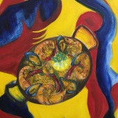 Dulce Ruqué - “La Paella” – www.ruqueart.com
