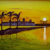 Carol M. Smith - “Florida Sunset” – www.facebook.com/Art-from-the-Heart-416143598478314/