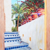 N L Galbraith - “Surprise beyond the Blue Tiled Stairs” – http://nlgalbraithfineart.com/