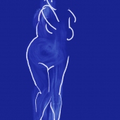 Susan R. Kirshenbaum – “Graphic series: Ultramarine Swoosh” – http://www.cherrypits.net/