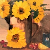 Barbara Hart - “Sunflowers in the Pot” – http://www.barbaraphelpshart.com/