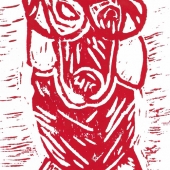 David Rubin - “Dog with Glasses, in Red” – http://daru3-davidart.blogspot.com/