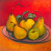 10th Place – Gary Craig - “Pears with Red” – www.garycraigart.com