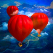 Hon. Mention - Barbara Mierau-Klein - “Red Balloons” – www.barbaramierauklein.com-“Red-Balloons”