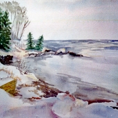 2nd Place - Painting Category - Marti White - "Temperence River State Park I"