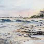 Cynthia Stewart - “Behind The Break” – www.cynthiastewartwatercolours.com