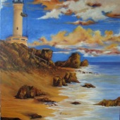 Gaye Boltong - “Lighthouse” – www.touchofthebrush.com
