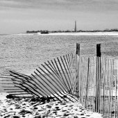 Hon. Mention - Stephen D. Smith - “Cape May Cove & Lighthouse Monochrome” – www.stephendsmithphotography.com