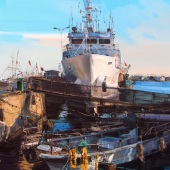 Sidong Zhao - “Sunset on the Island” – 752873834@qq.com