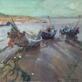 LI XIAO ZHENG - “Before the High Tide - Huian Fishing Boat” – 33092121@qq.com