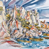 Theodore Heublein - “Port Vau” – http://www.theodoreheubleinart.com/