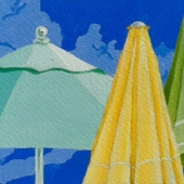 3rd Place - Paint - Marci (1) Img #1  Three Umbrellas
