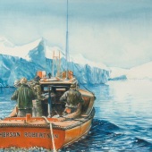 Victoria Kitanov – “Royal Australian Navy Hydrographic Section Antarctic Expedition, 1956” - www.victoriakitanovfineart.com.au