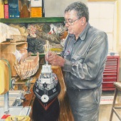 Victoria Kitanov – “Bronzewing: Portrait of David Glasson and HT-501” - www.victoriakitanovfineart.com.au